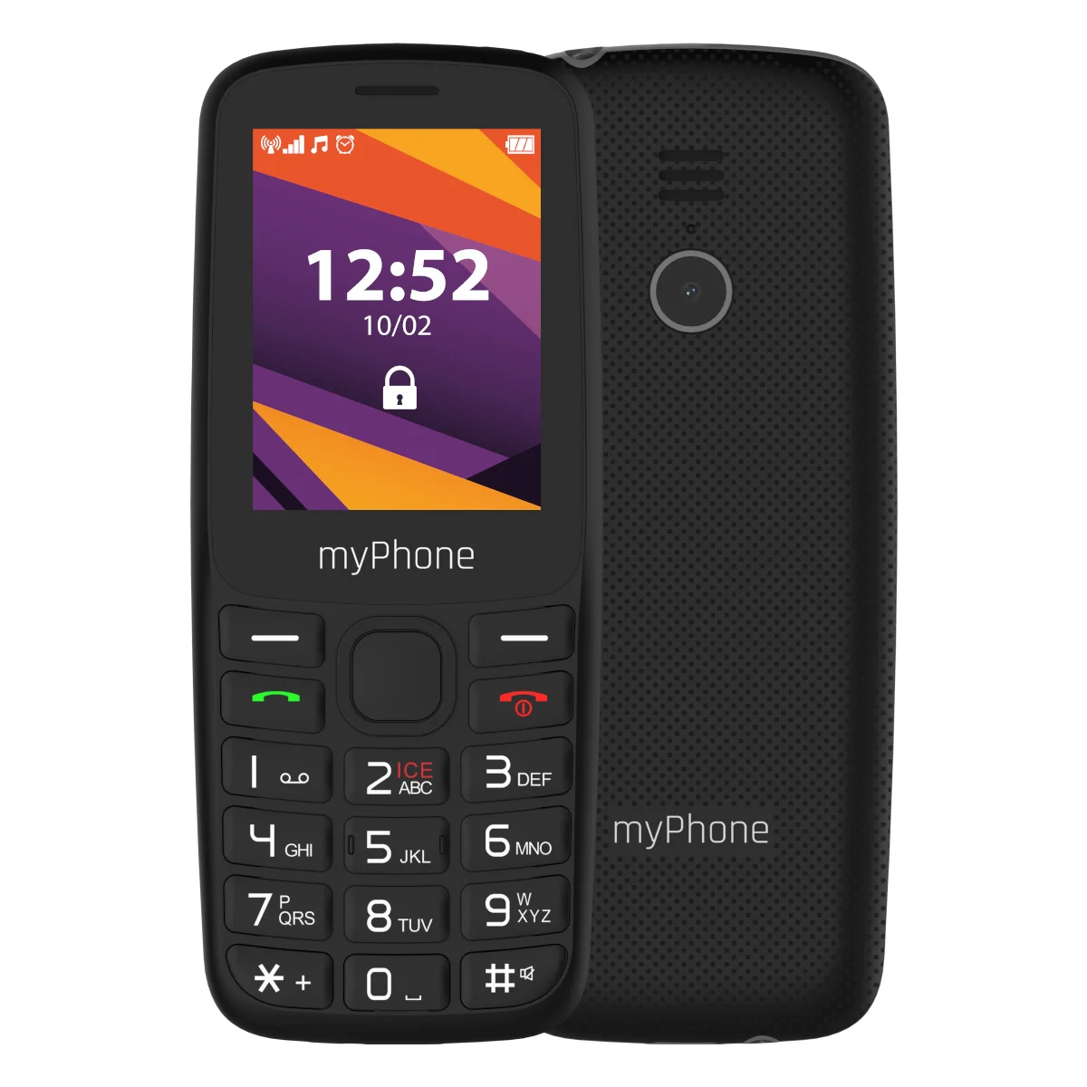 myPhone 6410 LTE   Black   2.4 "   TFT   64 MB   128 MB   Dual SIM   Nano SIM   USB version Type-C   Built-in camera   Main camera resolution 0.3 MP   1400 mAh - Image 3
