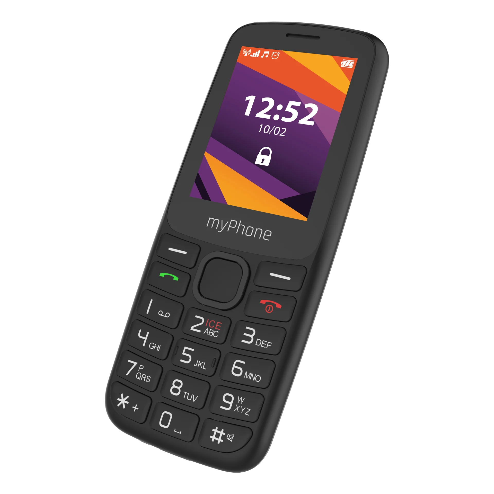 myPhone 6410 LTE   Black   2.4 "   TFT   64 MB   128 MB   Dual SIM   Nano SIM   USB version Type-C   Built-in camera   Main camera resolution 0.3 MP   1400 mAh - Image 5