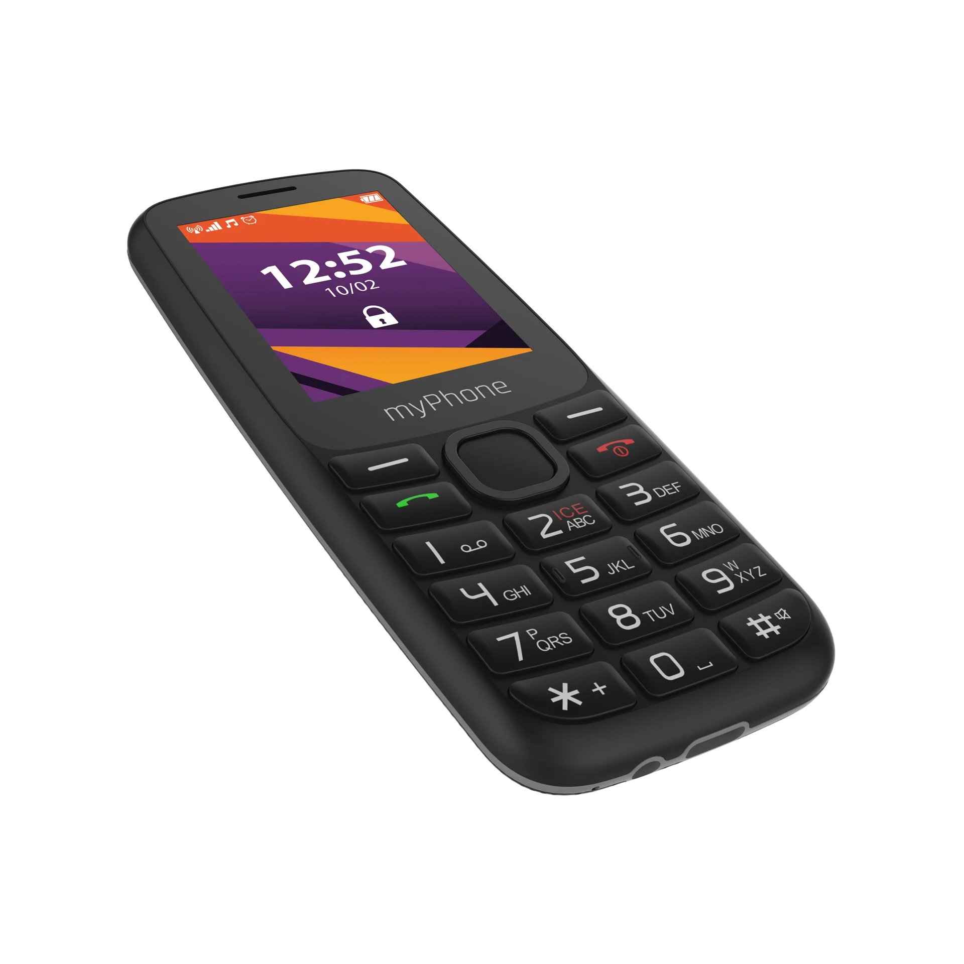 myPhone 6410 LTE   Black   2.4 "   TFT   64 MB   128 MB   Dual SIM   Nano SIM   USB version Type-C   Built-in camera   Main camera resolution 0.3 MP   1400 mAh - Image 6