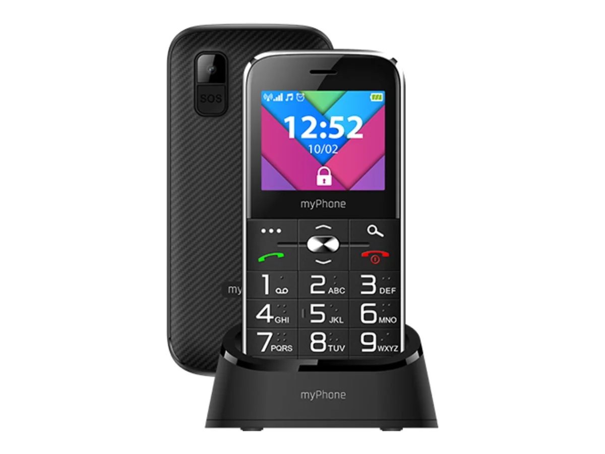 myPhone Halo C Black 2.2 " TFT 32 MB 32 MB Dual SIM Main camera resolution 0.3 MP 1900 mAh - Image 2