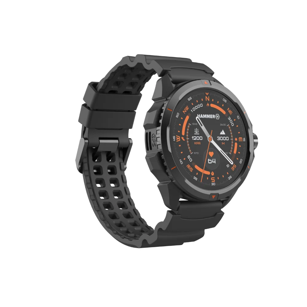 Hammer Hair Dryer Watch 2 Smart watch 1600 W GPS (satellite) Number of temperature settings 3 AMOLED Ionic function 1.5" Waterproof Black Warranty 3 month(s) - Image 5