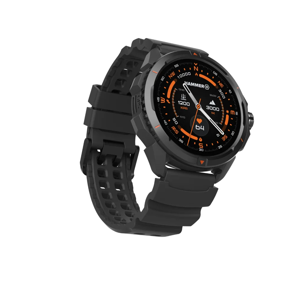 Hammer Hair Dryer Watch 2 Smart watch 1600 W GPS (satellite) Number of temperature settings 3 AMOLED Ionic function 1.5" Waterproof Black Warranty 3 month(s) - Image 7