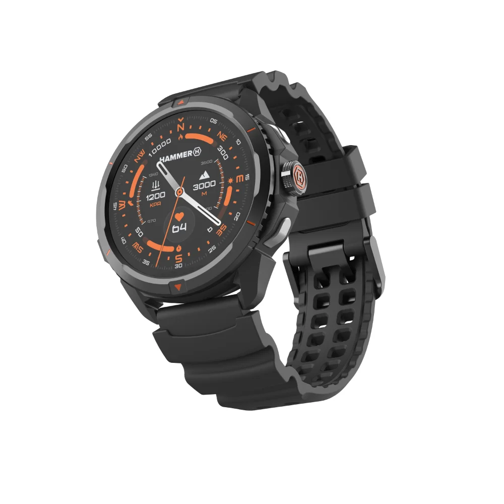 Hammer Hair Dryer Watch 2 Smart watch 1600 W GPS (satellite) Number of temperature settings 3 AMOLED Ionic function 1.5" Waterproof Black Warranty 3 month(s) - Image 9