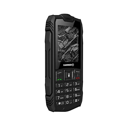 Hammer   Rock   Black   2.4 "   TFT   32 MB   32 MB   Dual SIM   Bluetooth   3.0   Main camera resolution 0.3 MP   1800 mAh - Image 1