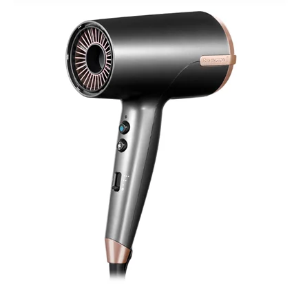 Remington   Hair dryer   D6077   2000 W   Number of temperature settings 3   Ionic function   Diffuser nozzle   Grey - Image 1