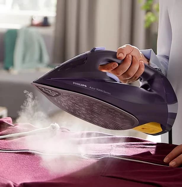 Philips DST7051/30 7000 Series Steam Iron 2800 W Water tank capacity 300 ml Continuous steam 50 g/min Dark purple Steam boost performance 250 g/min - Image 5