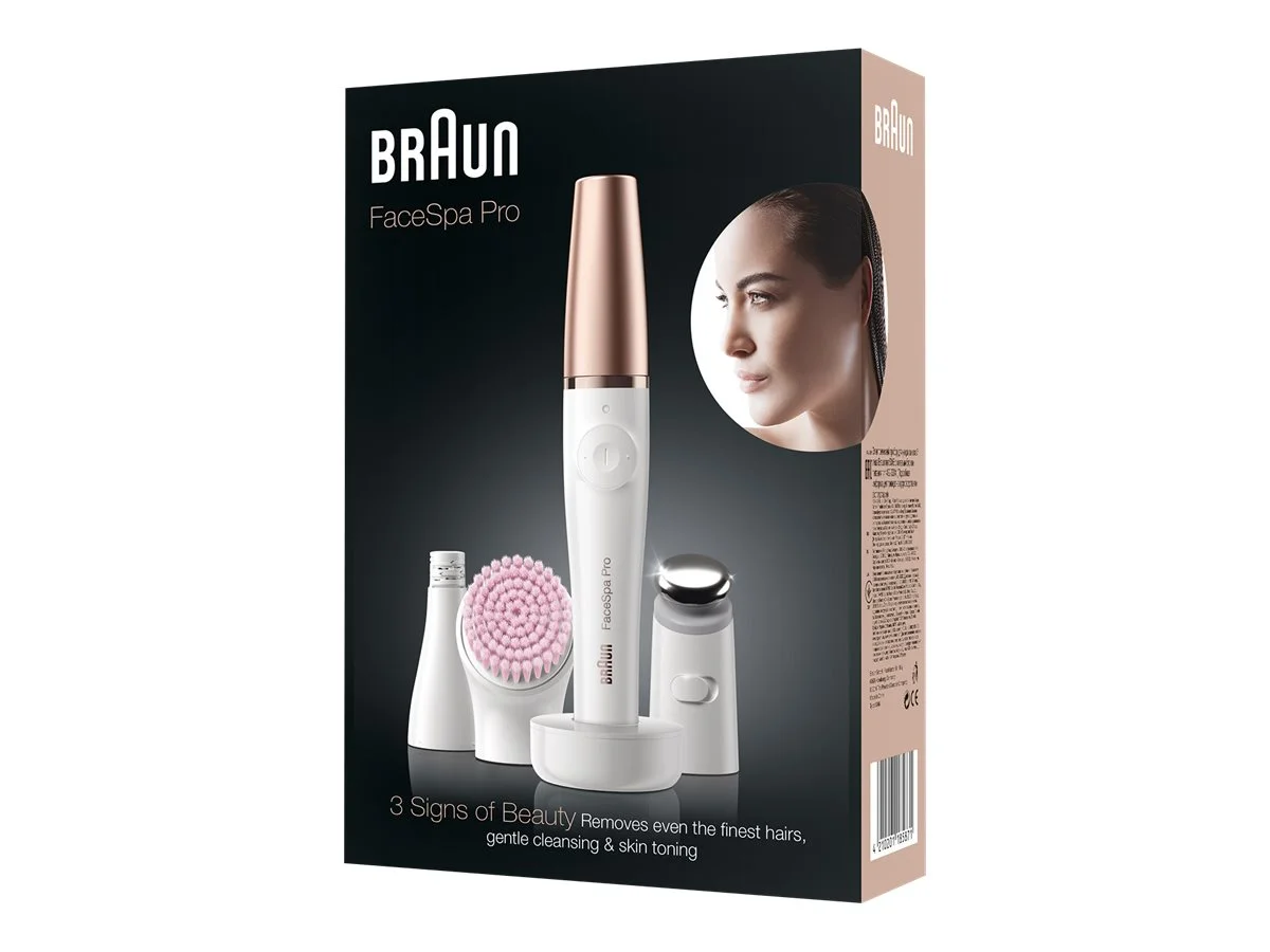 Braun Epilator with accessories   SE912 FaceSpa Pro   Number of power levels 1   Wet & Dry   White - Image 4