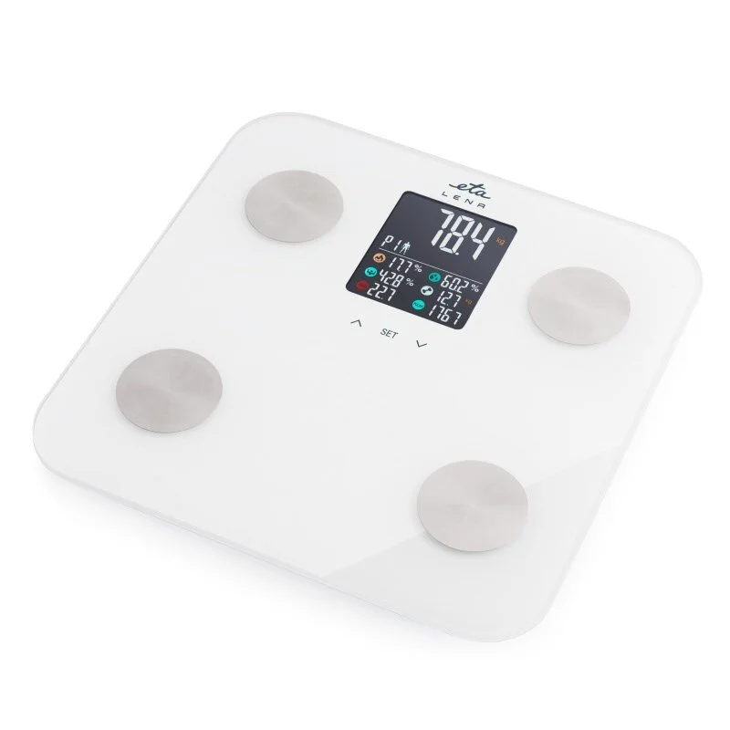 ETA Personal Scale ETA378190000 Lena Maximum weight (capacity) 180 kg Accuracy 100 g Body Mass Index (BMI) measuring White - Image 1