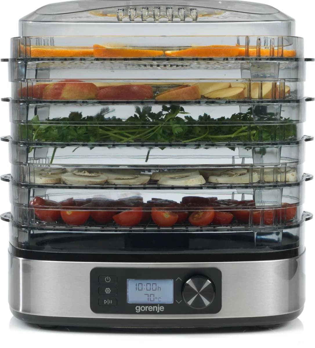 Gorenje Food Dryer FDK500DE Power 380 W Number of trays 5 Temperature control Integrated timer Stainless steel - Image 3