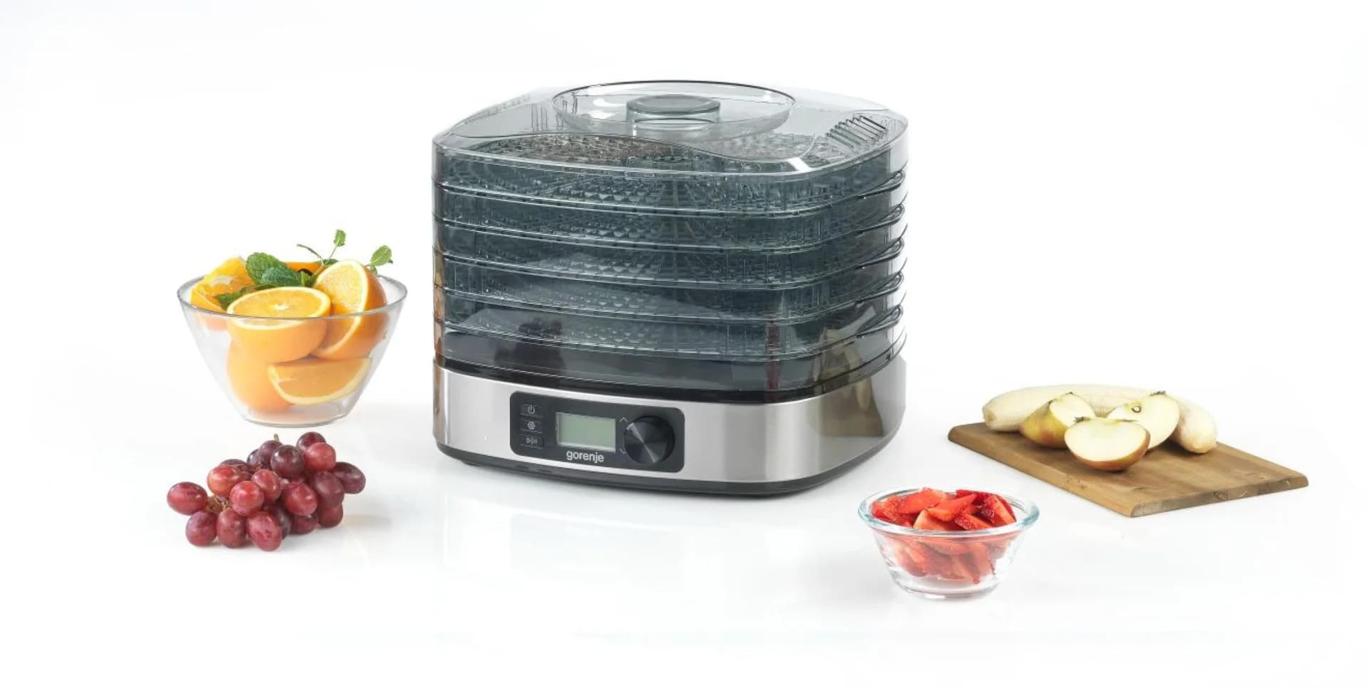 Gorenje Food Dryer FDK500DE Power 380 W Number of trays 5 Temperature control Integrated timer Stainless steel - Image 5