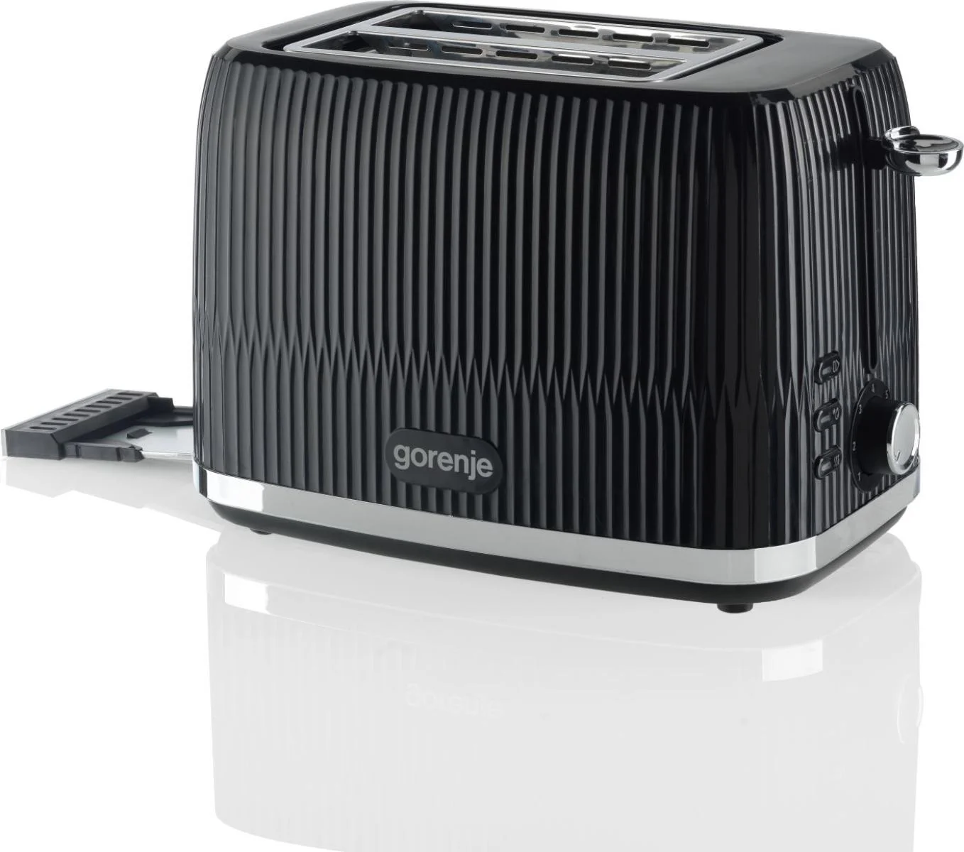 Gorenje Toaster   T850DPB   Number of slots 2   Housing material Plastic   Black - Image 5
