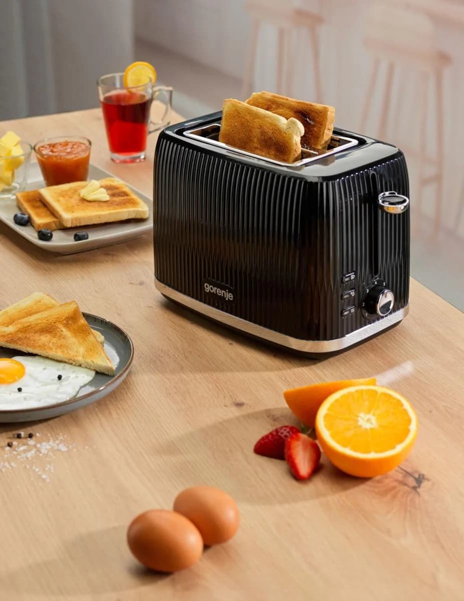 Gorenje Toaster   T850DPB   Number of slots 2   Housing material Plastic   Black - Image 7