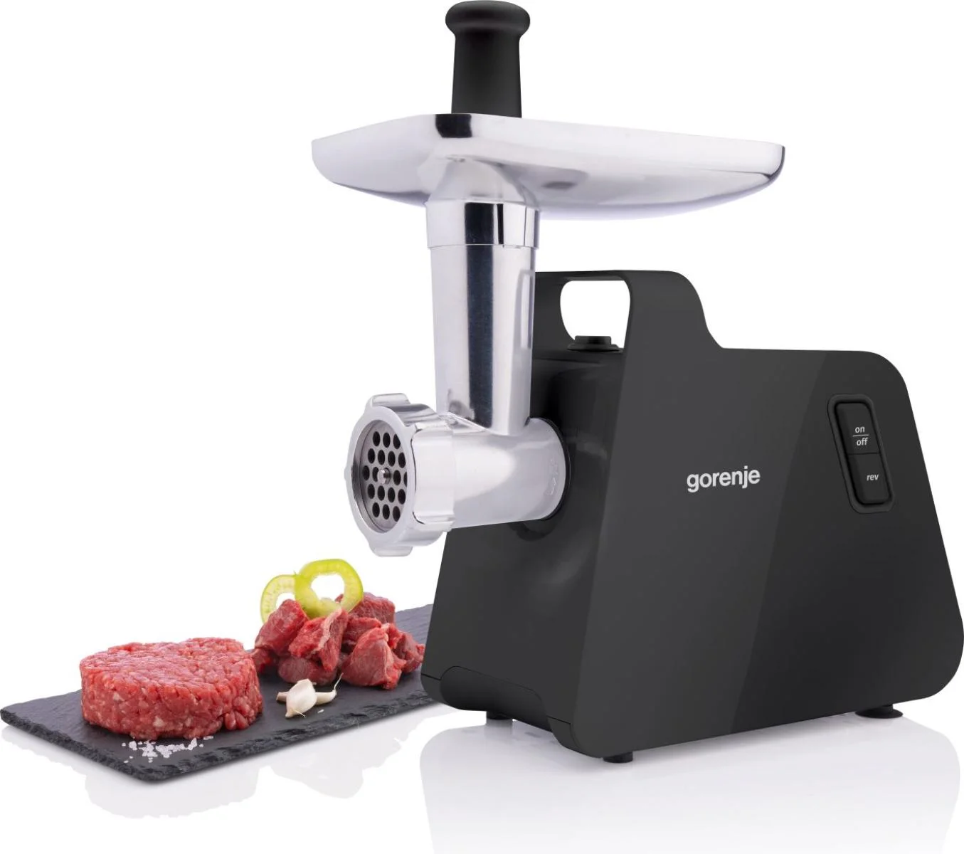 Gorenje Meat grinder MG2001SB Black/Stainless Steel 2000 W Number of speeds 1 Throughput (kg/min) 2.6 - Image 2