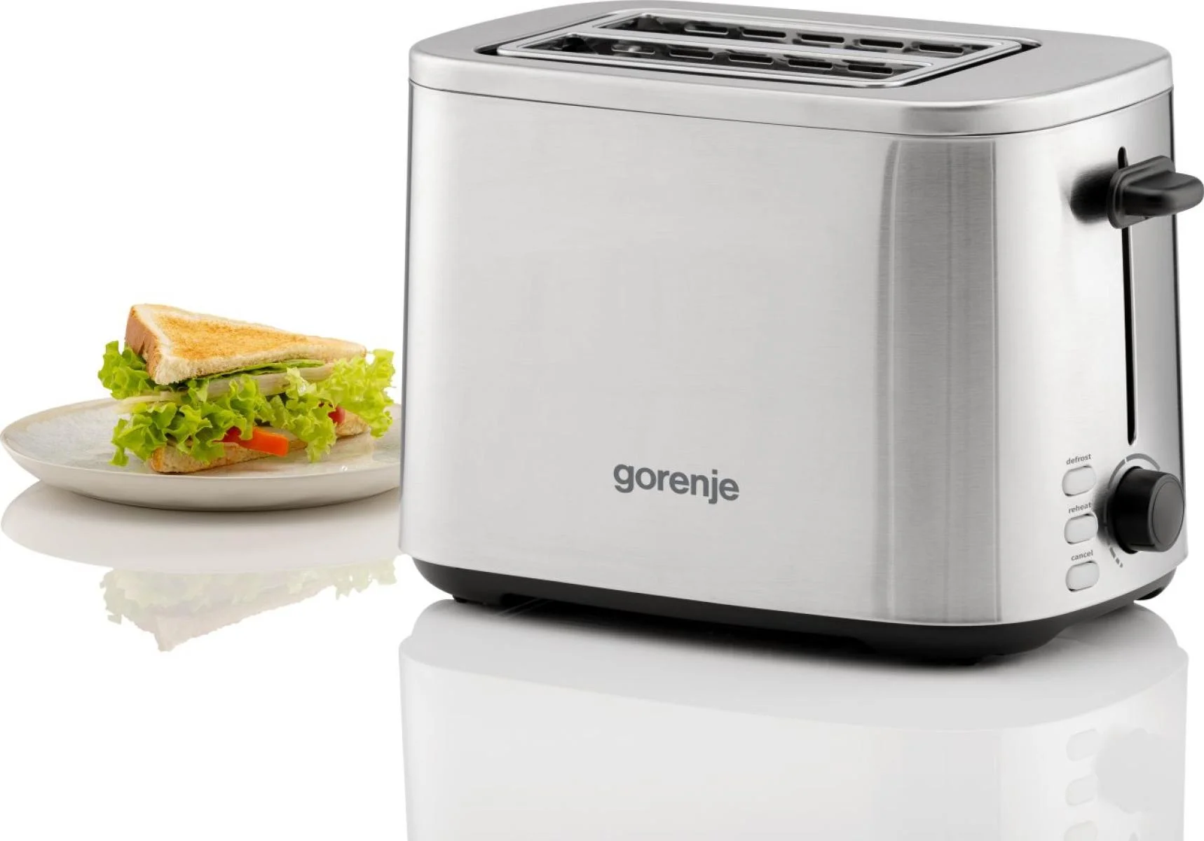 Gorenje Toaster   T800DS   Number of slots 2   Housing material Stainless steel - Image 5