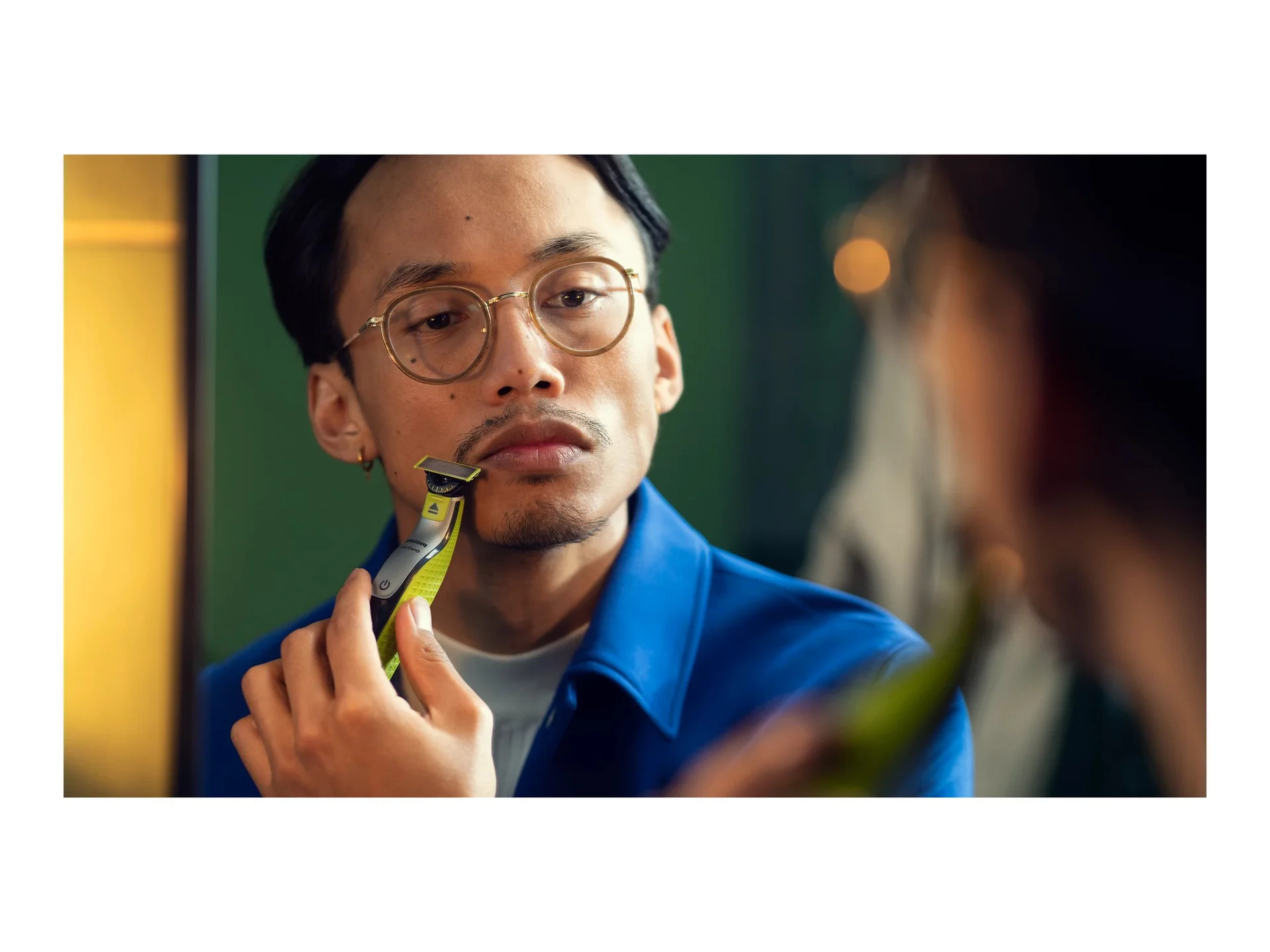 Philips   Shaver   QP2834/23 OneBlade 360   Cordless   Wet & Dry   Lime green/Charcoal grey - Image 2