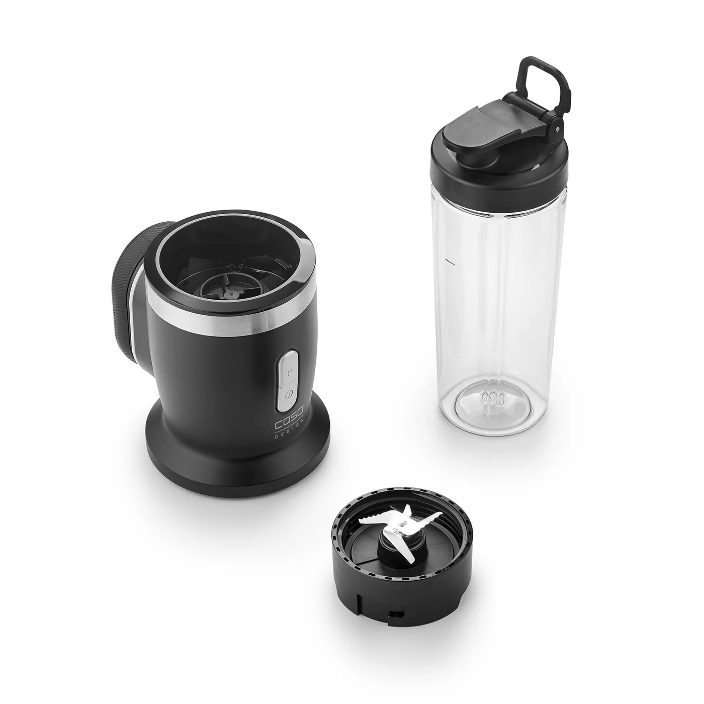 Caso Cordless Blender   Click & Blend   Tabletop   240 W   Jar material Tritan   Jar capacity 0.5 L   Stainless steel/Matt Black - Image 3