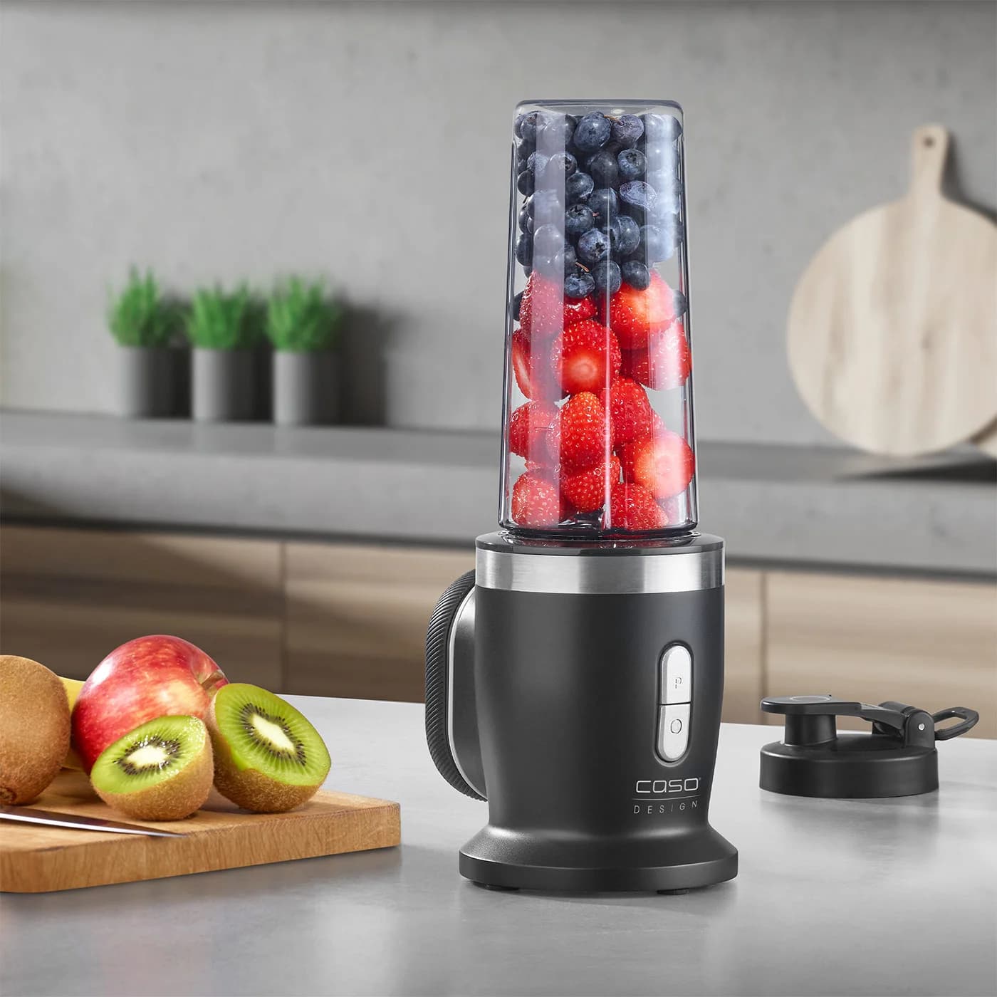 Caso Cordless Blender   Click & Blend   Tabletop   240 W   Jar material Tritan   Jar capacity 0.5 L   Stainless steel/Matt Black - Image 8