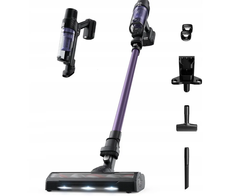 TEFAL Vacuum cleaner TY6A31 Cordless operating Handstick 140 W Operating time (max) 180 min Purple/Black - Image 1