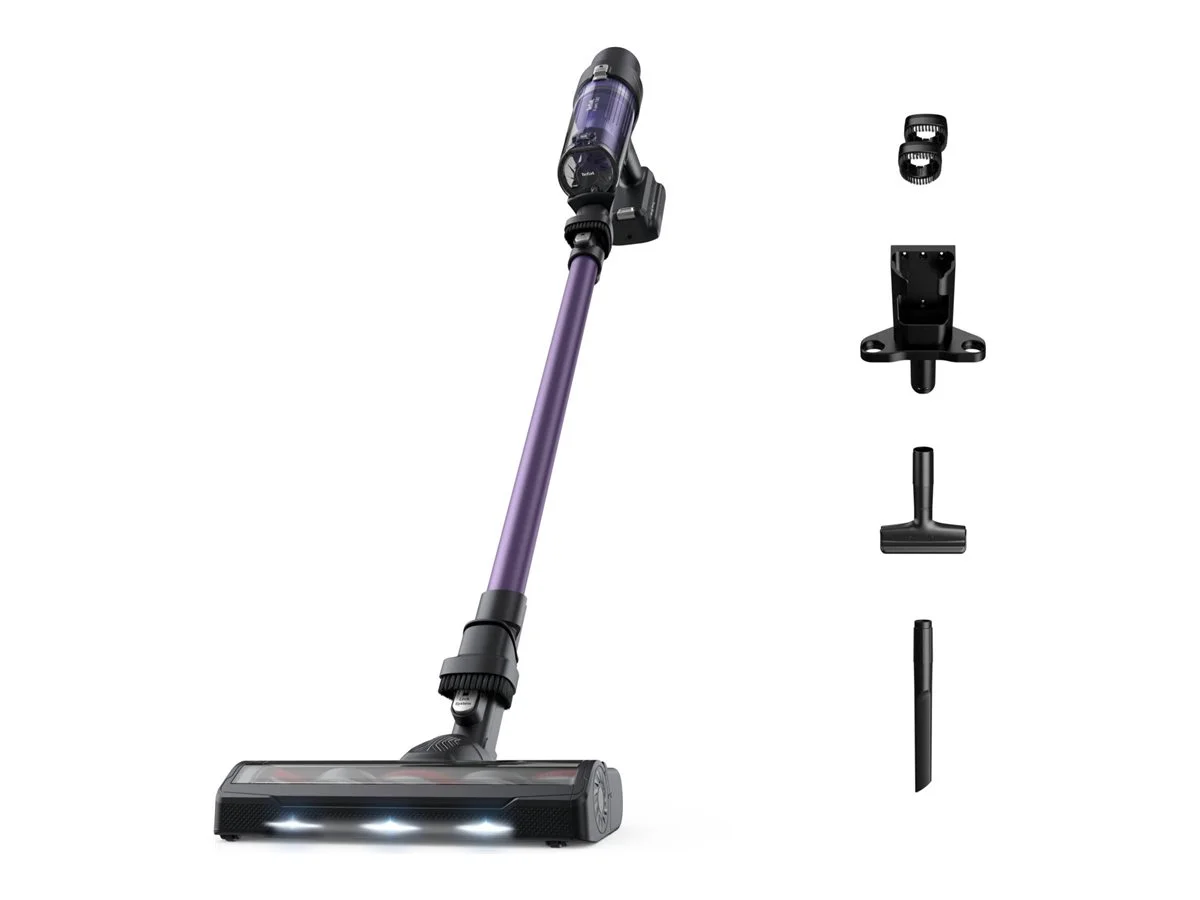 TEFAL Vacuum cleaner TY6A31 Cordless operating Handstick 140 W Operating time (max) 180 min Purple/Black - Image 2
