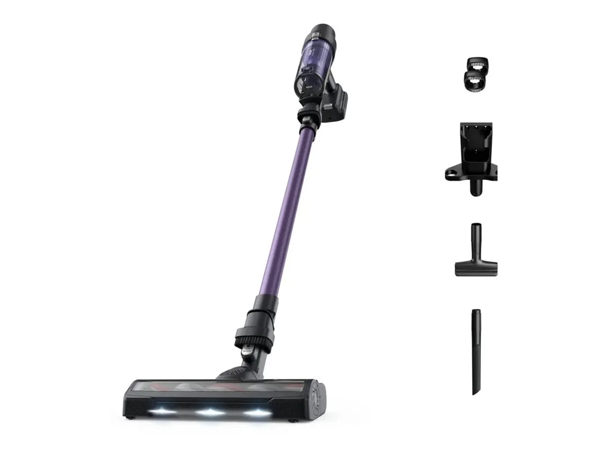 TEFAL Vacuum cleaner TY6A31 Cordless operating Handstick 140 W Operating time (max) 180 min Purple/Black - Image 5
