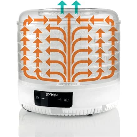Gorenje   Food Dryer   FDK500GCW   Power 380 W   Number of trays 5   Integrated timer   White - Image 9