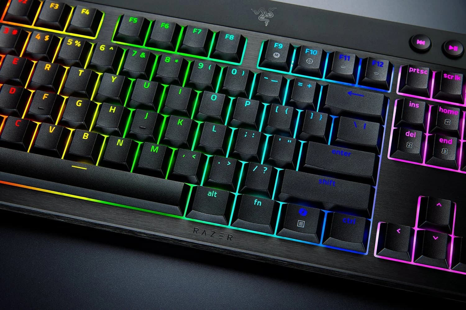 Razer   BlackWidow V4 Low-profile HyperSpeed   Gaming Keyboard   Wireless   US   2.4GHz, Bluetooth, USB-C   Yellow Linear - Image 6