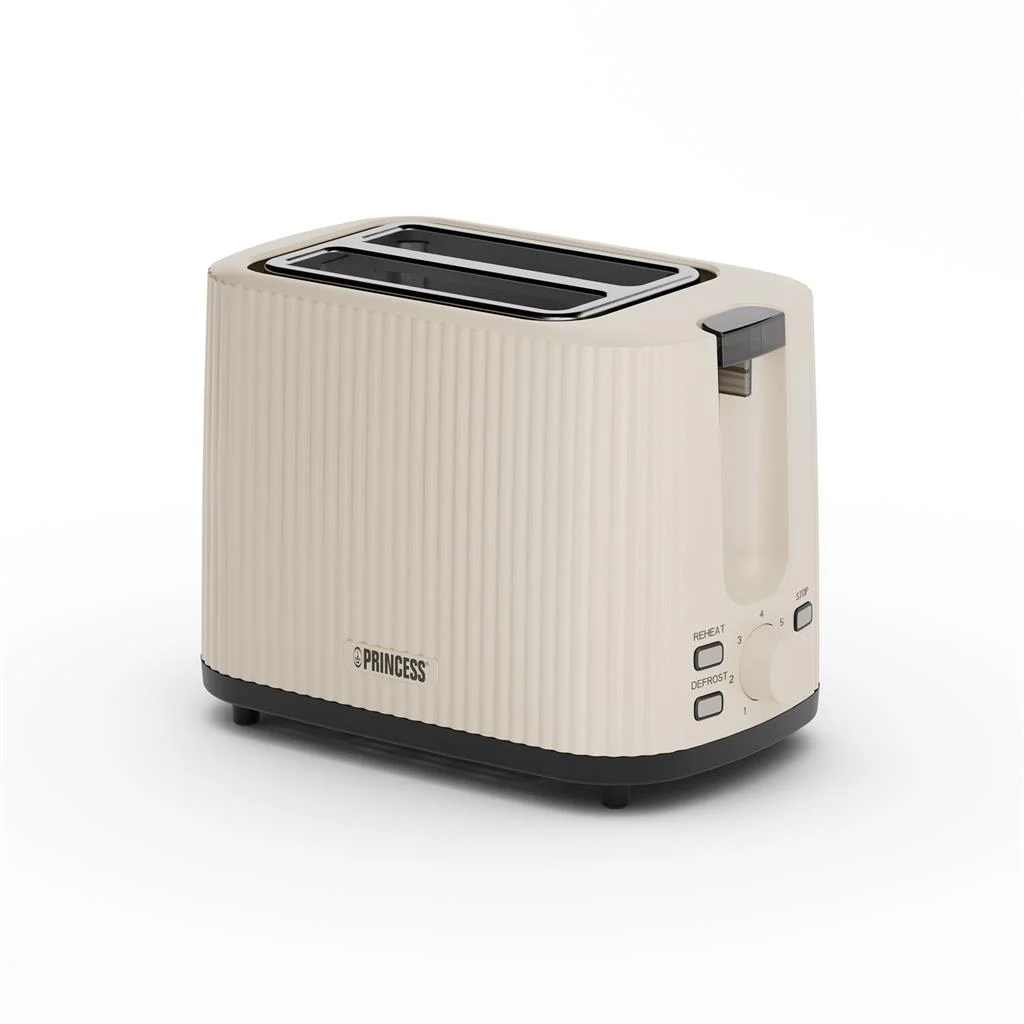 Princess Wave Toaster 142337 Power 930 W Number of slots 2 Housing material Plastic Beige - Image 1
