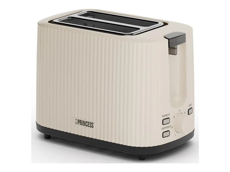 Princess Wave Toaster 142337 Power 930 W Number of slots 2 Housing material Plastic Beige - Image 2
