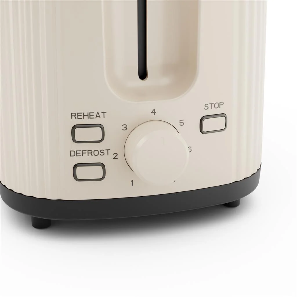 Princess Wave Toaster 142337 Power 930 W Number of slots 2 Housing material Plastic Beige - Image 4