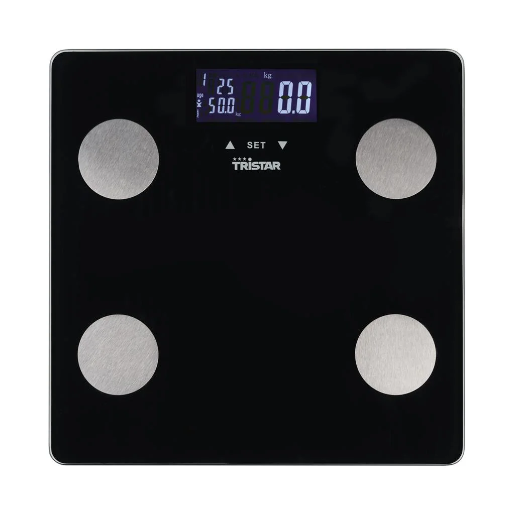 Tristar Personal Scale WG-2442 Maximum weight (capacity) 150 kg Accuracy 100 g Body Mass Index (BMI) measuring Black - Image 1