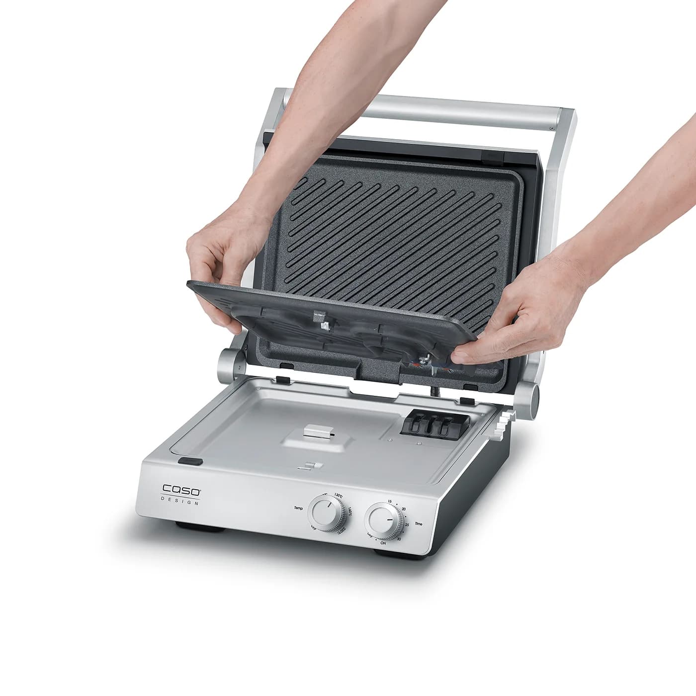 Caso Double Contact Grill   SteakChef   Contact grill   2000 W   Stainless Steel - Image 4