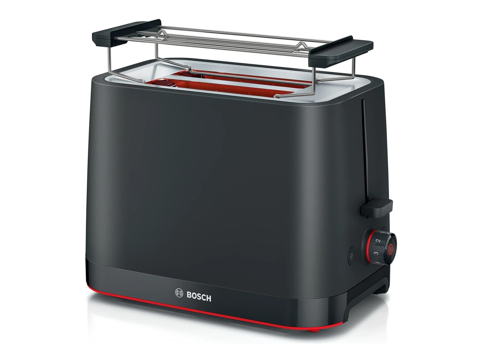 Bosch Compact Toaster   TAT3M123 MyMoment   Power 950 W   Number of slots 2   Housing material Plastic   Black - Image 2
