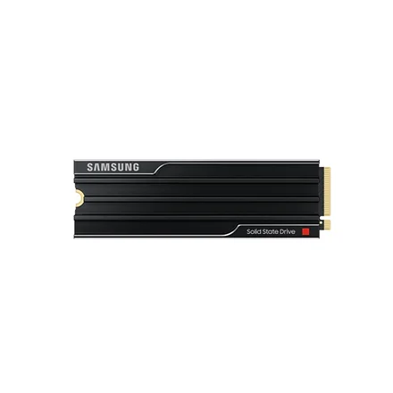 Samsung 9100 PRO With Heatsink   1000 GB   SSD form factor M.2 2280   Solid-state drive interface PCIe 5.0 NVMe   Read speed 14800 MB/s   Write speed 13400 MB/s - Image 1