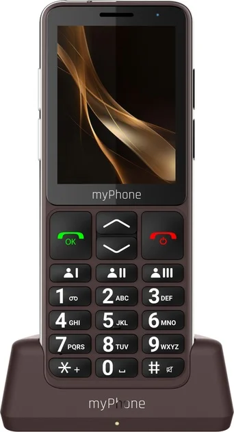 myPhone Bueno LTE Praline Collection   Brown   2.8 "   IPS   48 MB   128 MB   Single SIM   MicroSD   3G   Bluetooth   Main camera resolution 2 MP   2000 mAh - Image 1