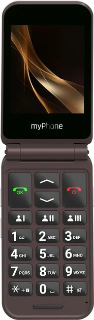 myPhone Harmony LTE Praline Collection   Brown   2.8+1.44 "   IPS   48 MB   128 MB   Single SIM   MicroSD   3G   Bluetooth   5.1   Main camera resolution 2 MP   1300 mAh - Image 6