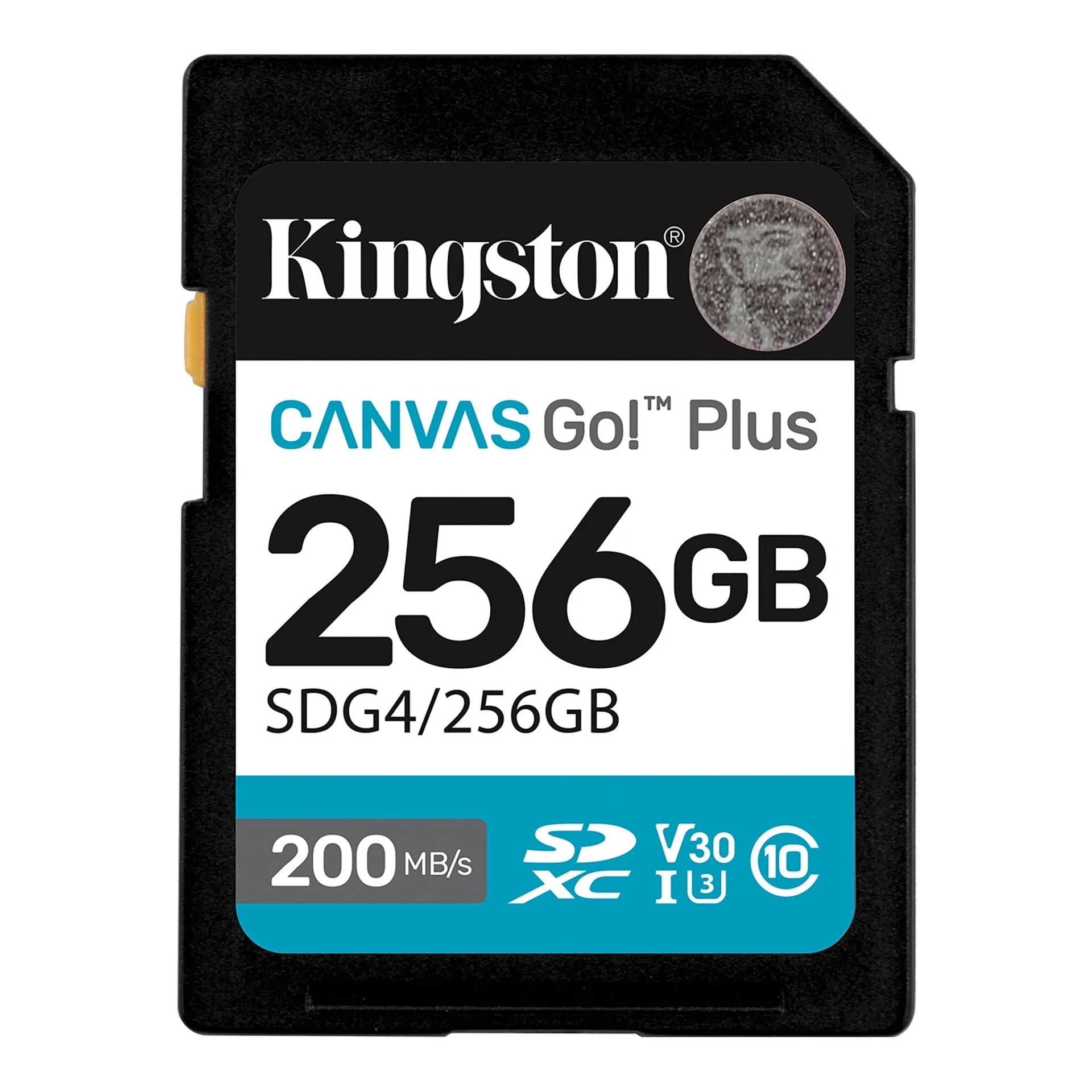Kingston Canvas Go! Plus 256 GB SD Flash memory class Class 10, UHS-I, U3, V30 - Image 1
