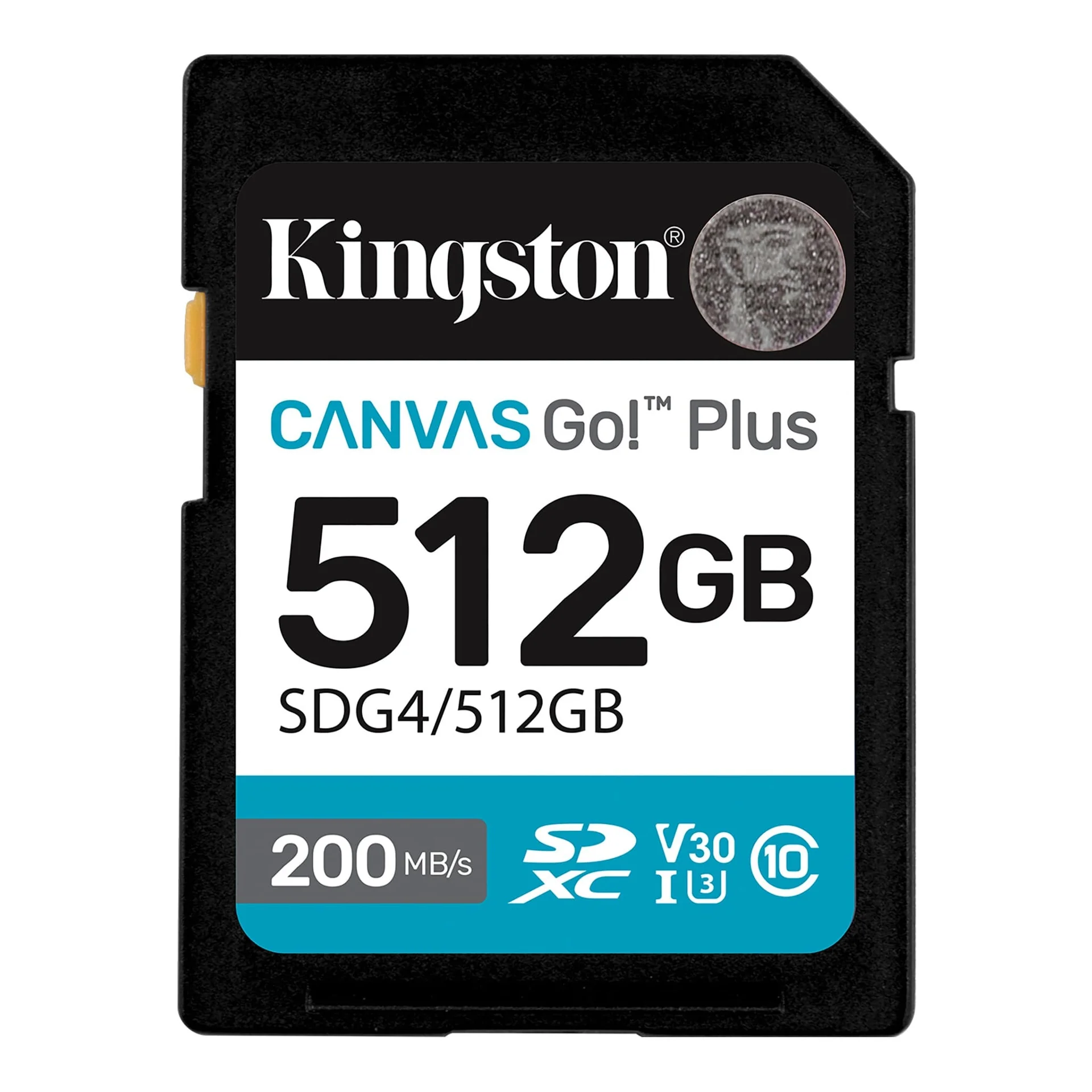 Kingston Canvas Go! Plus 512 GB SD Flash memory class Class 10, UHS-I, U3, V30 - Image 1