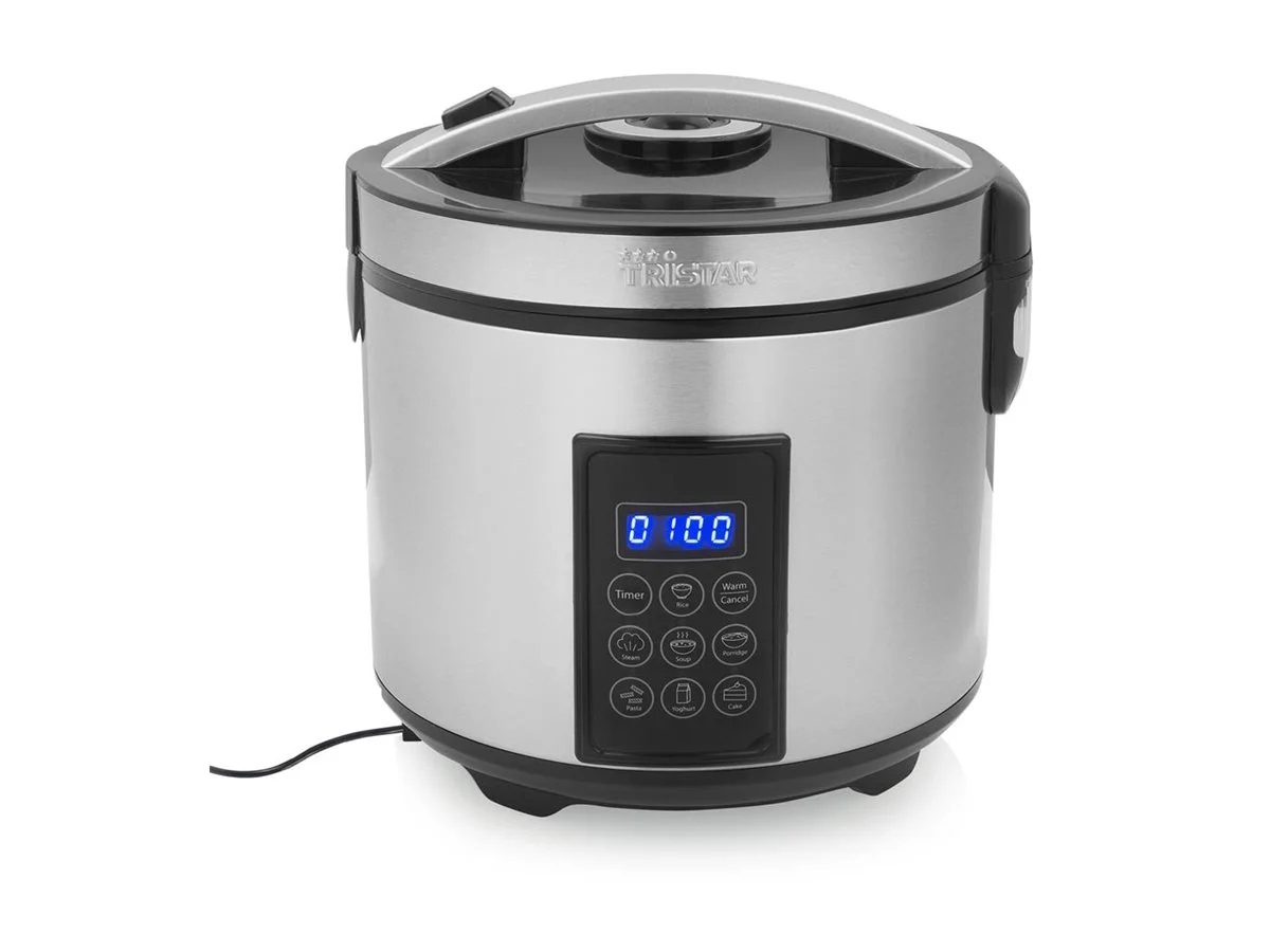 Tristar Digital Rice and Steam Cooker RK-6138 900 W 2.2 L Number of programs 7 Grey - Image 2