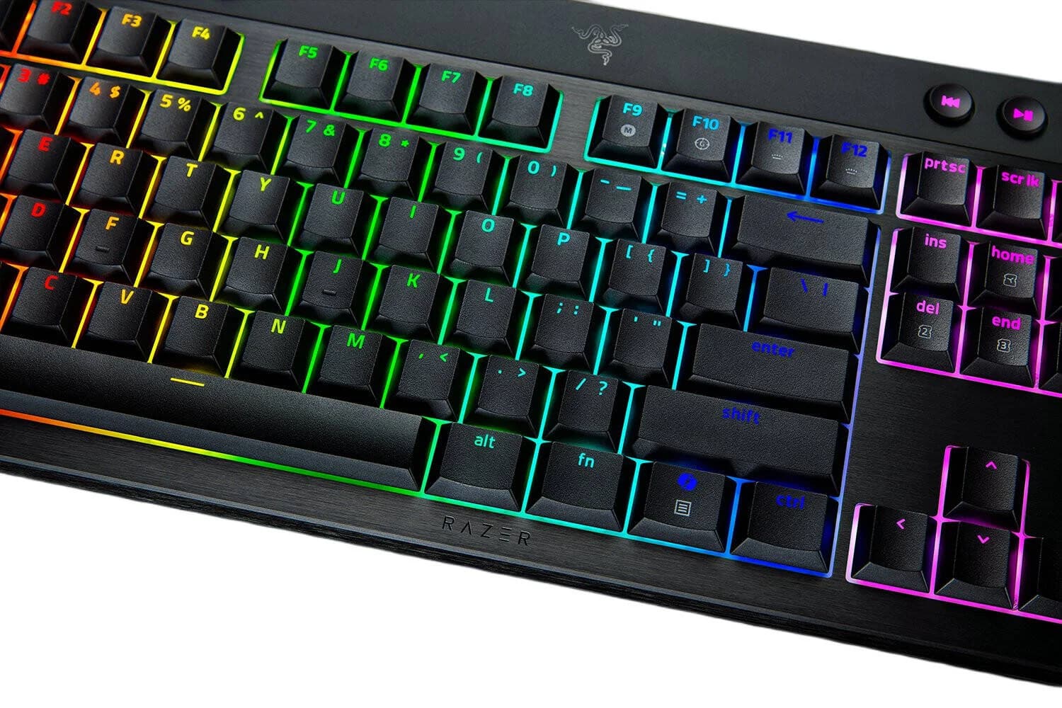 Razer   BlackWidow V4 Low-Profile Tenkeyless HyperSpeed   Keyboard   Wireless   US   Bluetooth   Black   Yellow Switches - Image 2