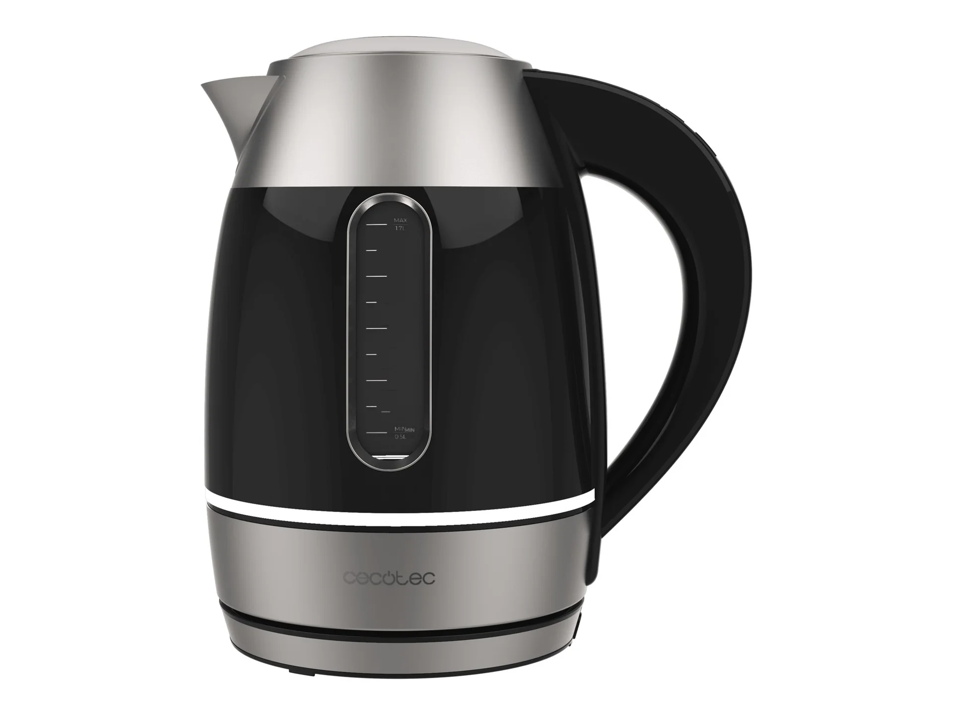 Cecotec Kettle Thermosense 400 VisionLight Electric 2200 W 1.7 L Stainless steel 360° rotational base Black/Stainless steel - Image 2