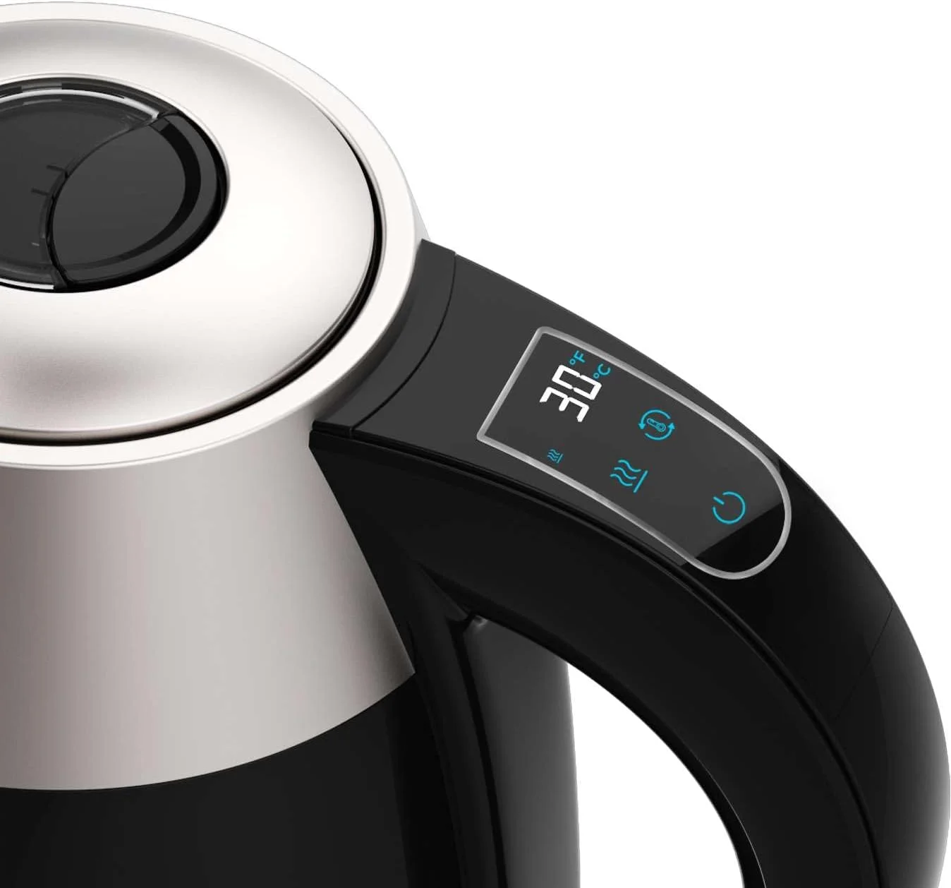 Cecotec Kettle Thermosense 400 VisionLight Electric 2200 W 1.7 L Stainless steel 360° rotational base Black/Stainless steel - Image 3