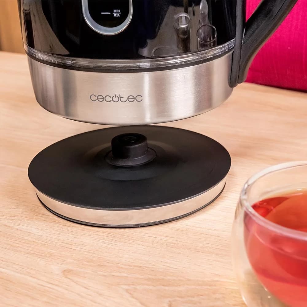 Cecotec Kettle Thermosense 400 VisionLight Electric 2200 W 1.7 L Stainless steel 360° rotational base Black/Stainless steel - Image 5