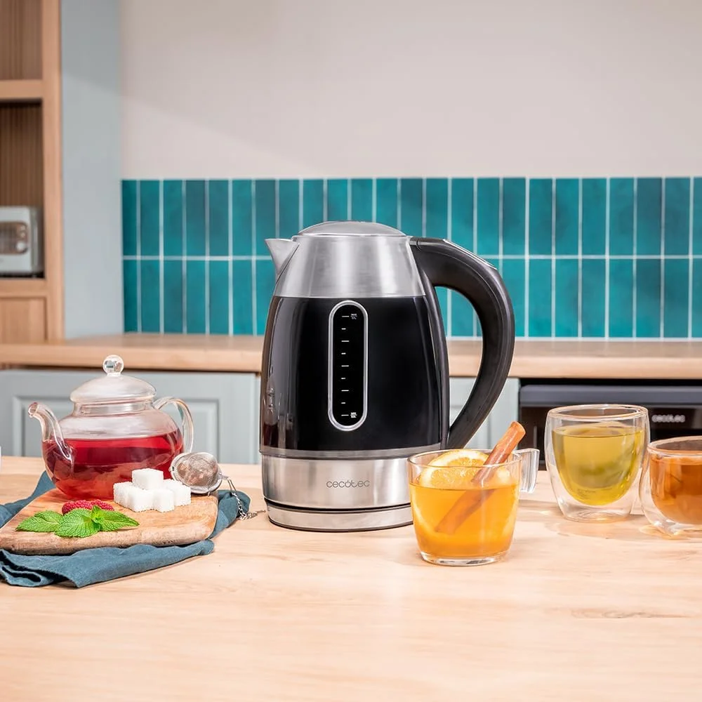 Cecotec Kettle Thermosense 400 VisionLight Electric 2200 W 1.7 L Stainless steel 360° rotational base Black/Stainless steel - Image 6