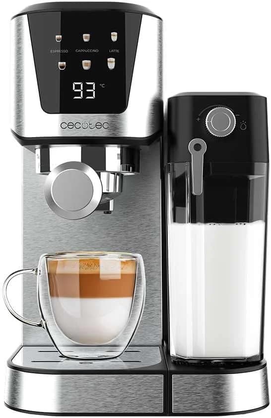 Cecotec Coffee Maker Power Espresso 20 Cream Pump pressure 20 bar Built-in milk frother Semi-automatic 1350 W - Image 1