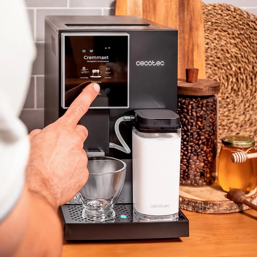 Cecotec Coffee Maker Cremmaet Compactccino Connected Pump pressure 19 bar Built-in milk frother Super-automatic Black - Image 7