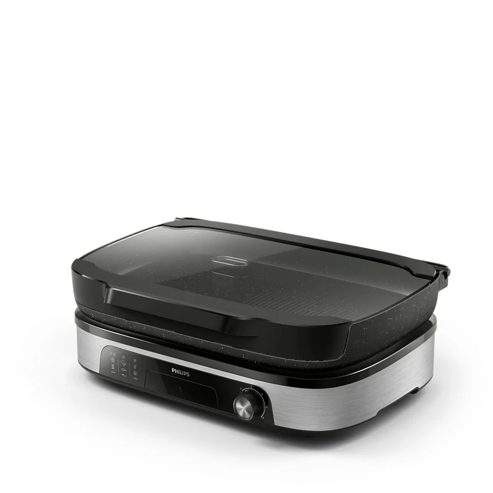 Philips Table Grill   HD6212/90   2400 W   Black/Stainless Steel - Image 1