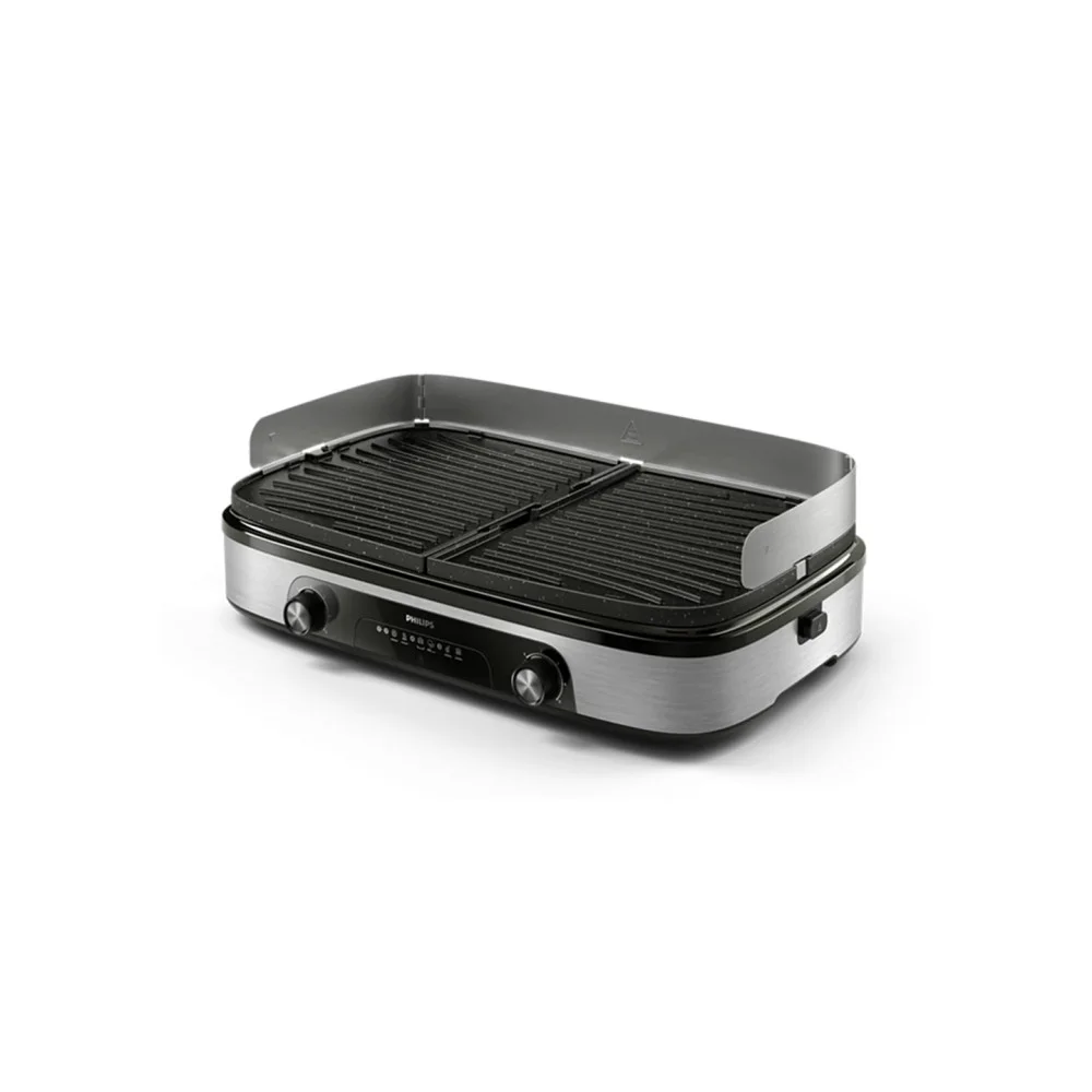 Philips HD6222/90 Table Grill, Black/Stainless Steel   Philips - Image 1