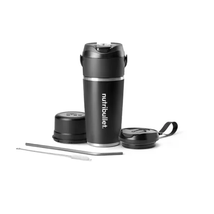 Nutribullet Blender   NBP016B   Personal   Jar material Stainless steel   Jar capacity 0.59 L   Black - Image 1