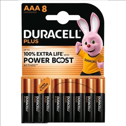 Duracell Plus Boost MN2400 BL8   AAA   8 pc(s) - Image 1