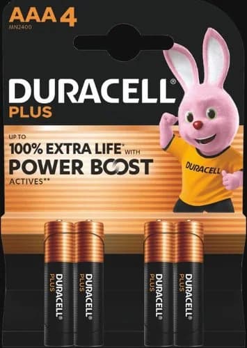 Duracell Plus Boost MN2400 BL4   AAA - Image 1